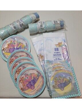"Welcome Little One" Baby Shower Plates Napkin Cup Table Boy/Girl Party Supplies